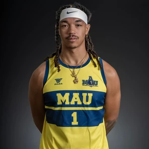 Anthony Frater-Headley, MAU Men’s Basketball player wearing jersey number 1