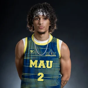 Justice Mctizic, MAU Men’s Basketball player wearing jersey number 2