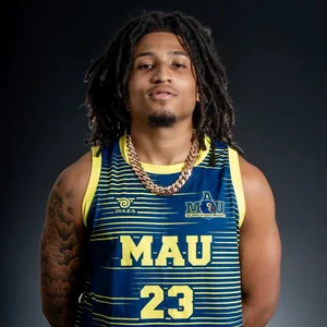 Isaiah Bragg, MAU Men’s Basketball player wearing jersey number 23