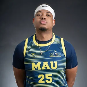 Dominic Brown, MAU Men’s Basketball player wearing jersey number 25