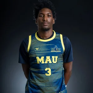 Clinton Johnson, MAU Men’s Basketball player wearing jersey number 3