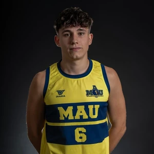 Jose Gutierrez, MAU Men’s Basketball player wearing jersey number 6
