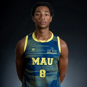 Adonis Belizaire, MAU Men’s Basketball player wearing jersey number 8