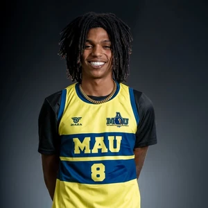 Juan Lopez, MAU Men’s Basketball player wearing jersey number 8