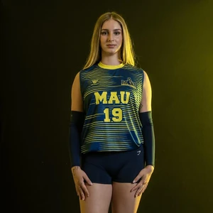Karina Dunteman, MAU Women’s Volleyball player wearing jersey number 19